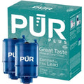 PUR PLUS Faucet Mount Replacement Filter 2-Pack, Genuine PUR Filter, 3-in-1 Powerful, Natural Mineral Filtration, Lead Removal, 6-Month Value, Blue (RF99992)