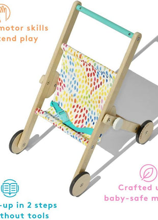 Lovevery Music Set with 6 Instruments, Songs Book, Buddy Stroller Wooden Pretend Play Toy for Toddlers Ages 12 Months to 4+ Years