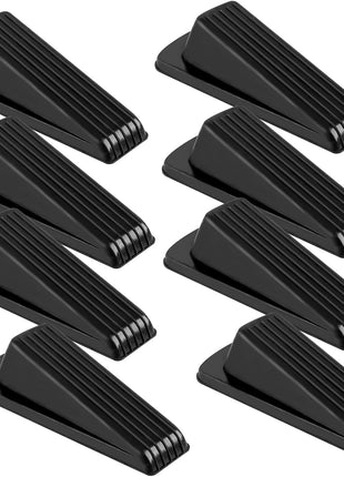 4 Pack Door Stoppers for Bottom of Door, Rubber Door Stopper Wedge, Sturdy Stackable Door Stops for Floor