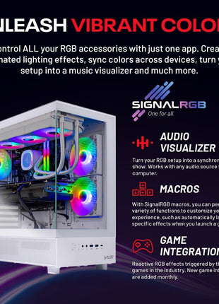 Skytech Gaming Azure 3 Gaming PC, AMD Ryzen 7 9800X3D 4.7GHz, AMD RX 9070XT 16GB VRAM, 2TB Gen4 NVMe SSD, 32GB DDR5 RAM 6000, 1000W Gold PSU, 360 ARGB AIO, WI-FI 5, Windows 11, Desktop