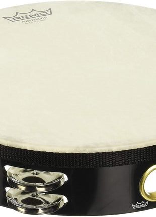 Remo TA-5210-70 Fiberskyn Tambourine - Quadura Black, 10 inch