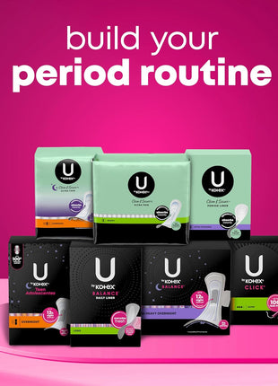 U by Kotex Panty Liners, Clean & Secure, Light Absorbency, Long Length, 126 Count (Packaging May Vary)