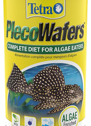Tetra PRO PlecoWafers 5.29 Ounces, Nutritionally Balanced Vegetarian Fish Food for Bottom Feeders, Concentrated Algae Center