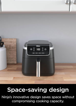 Ninja Air Fryer Pro, 5 Qt, 4-in-1, Grey, AF141 | Air fry, roast, reheat, dehydrate, 1750W, 400F max, Fits 4 lbs fries, Nonstick basket, Dishwasher-safe