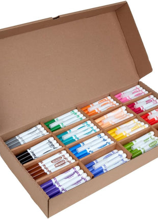 Crayola Broad Line Markers Classpack (256 Ct), Bulk Markers for Kids, Art Supplies for School, Classroom Must Haves, Preschool & Kindergarten Supplies