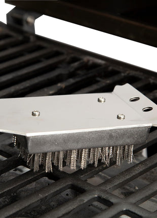 Cuisinart Stainless Steel 16.5 inch Long Handle Grill Cleaner Brush and Scraper for BBQ, Griddle, Grills, Cookout Tool, Grill Brush for Outdoor Grills BBQ Accessories