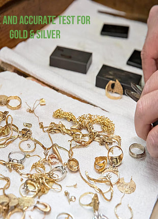 Gold Silver Jewelry Tester Appraisal Kit 10K 14K 18K 22K 24K Platinum Palladium Test Precious Metals 999 925 Scrap