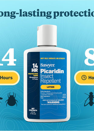 Sawyer Products SP564 Premium Insect Repellent with 20% Picaridin, Lotion, 4-Ounce