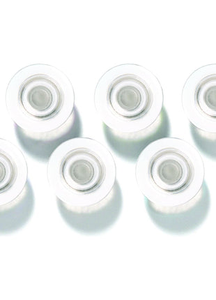 Quartet Strong Magnets, Glass Whiteboard, Dry Erase Board, Large, Clear Rare Earth Magnets, 6 Pack (85391)