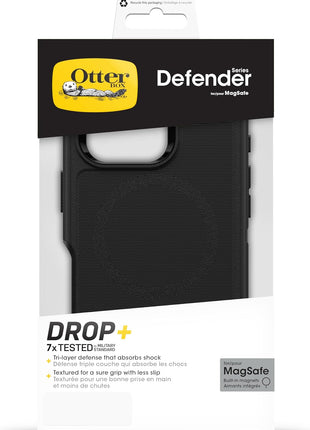 OtterBox Defender MagSafe iPhone 16 Pro Case, Black, US Military MIL Standard