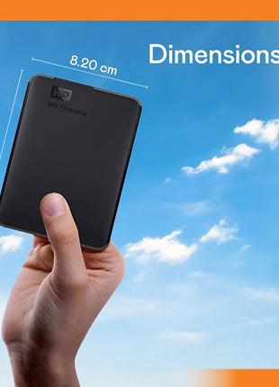 WD 4TB Elements Portable External Hard Drive for Windows, USB 3.2 Gen 1/USB 3.0 for PC & Mac, Plug and Play Ready - ‎WDBU6Y0040BBK-WESN