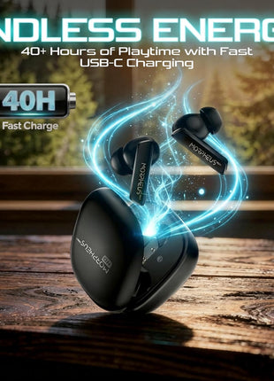 Pulse ANC Hybrid Wireless Earbuds, Twice Picks CES 2024 Award Audio, Bluetooth 5.3, Hi-Res 96kHz/24-bit, 10mm Graphene Drivers, 40H Playtime, IPX6
