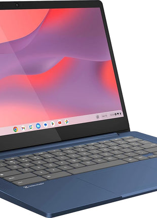 Lenovo Flagship Chromebook, 14'' FHD Touchscreen Slim Thin Light Laptop Computer, 8-Core MediaTek Kompanio 520 Processor, 4GB RAM, 64GB eMMC, WiFi 6,Chrome OS, Abyss Blue