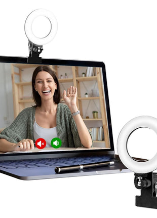 Video Conference Lighting Kit, Ring Light for Monitor Clip On | for Remote Working, Distance Learning,Zoom Calls, Self Broadcasting and Live Streaming, Computer Laptop Video Conferencing