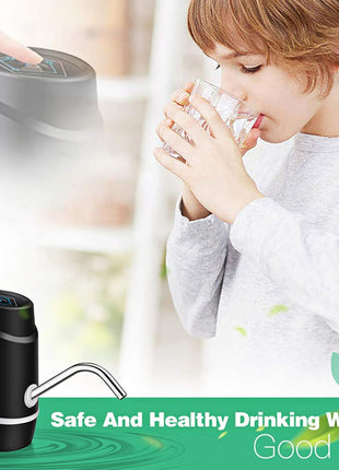 5 Gallon Electric Drinking Portable Water Dispenser, Universal USB Charging Water Bottle Pump For 2-5 Gallon With 2 Silicone
