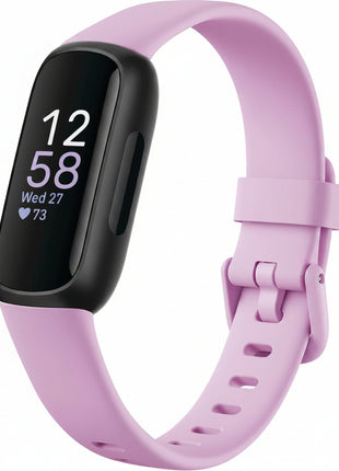 Fitbit Inspire 3 Health & Fitness Tracker with Stress Management, Workout Intensity, Sleep Tracking, 24/7 Heart Rate - 3-Month Google Health Premium Membership Included - Lilac Bliss/Black