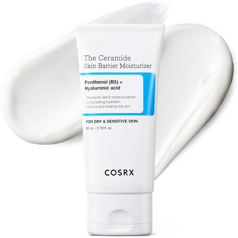COSRX The Ceramide Skin Barrier Moisturizing Cream, 2.7 fl oz (80 ml), Face Cream, Body Lotion, Body Cream, Skin Care, Dry and Sensitive Skin, Ceramide, Hyaluronic Acid, Panthenol Blend, Moisture