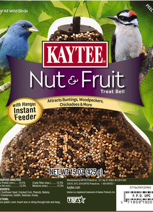 Kaytee Wild Bird Nut & Fruit Seed Treat Bell