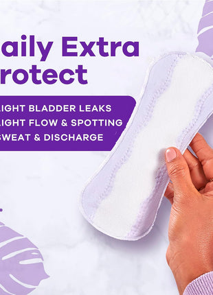 Always Daily Extra Protect Liners, Extra Long Length, Unscented Panty Liners, 116 Count