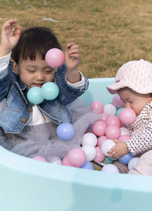 MoonxHome Ball Pit Balls for Toddlers, BPA Free Crush Proof Plastic Toy Balls for Ball Pit, Children's Pool Water Toys, Macaron Ocean Balls for Play Tent 2.15 Inch Pack of 100 200 500 800 1000