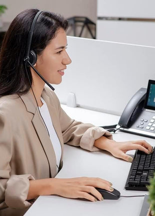 Yealink UH34 Lite Noise Canceling Mono On-Ear Headset (1308046)