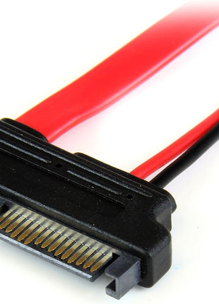 6in Slimline SATA to SATA Adapter with Power - F/M