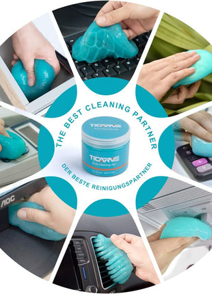 TICARVE Cleaning Gel for Car Detail Tools Car Cleaning Automotive Dust Air Vent Interior Detail Putty Universal Dust Cleaner for Auto Laptop Car Slime Cleaner