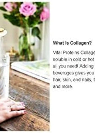 Vital Proteins Natural Whole Nutrition Collagen Peptides - Pasture Raised, Grass Fed, Paleo Friendly, Gluten Free, Single Ingredient - 24 Ounce