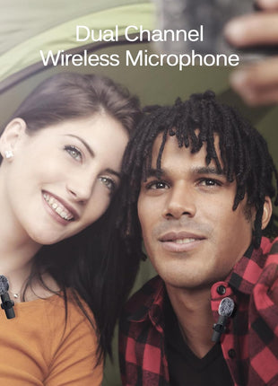 Labstandard Professional Wireless Lavalier Lapel Microphone for iPhone, iPad, mini Video Recording Mic forInterview Video Podcast Vlog YouTube&Livestream, Noise Reduction, Plug &Play