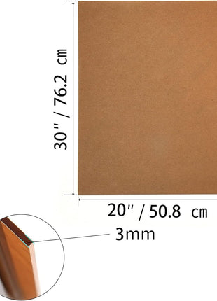20 x 30 Acrylic Sheet 1/8 inch Thick 3mm Lesnlok 2 Pieces Clear Plexiglass Sheet,for Sign,Craft,Photo Frame, DIY Display Projects (2, 20 x 30 x 1/8)