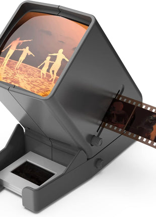 DIGITNOW 35mm Slide Viewer, 3X Magnification and Desk Top LED Lighted Illuminated Viewing and Battery Operation-for 35mm Slides & Positive Film Negatives 4AA Batteries Included