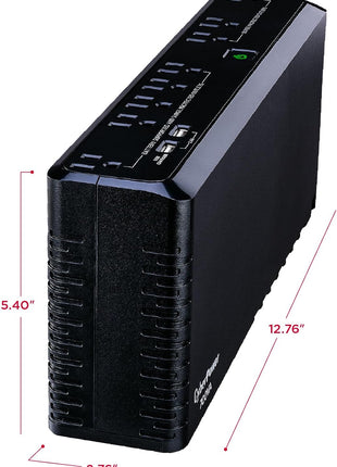 CyberPower SL700U Standby UPS Battery Backup and Surge Protector, 700VA/370W, 8 Outlets, Slim Profile, UL Certified