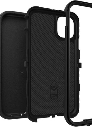OtterBox iPhone 11 Defender Series Case - Black, Rugged & Durable, with Port Protection, Includes Holster Clip Kickstand