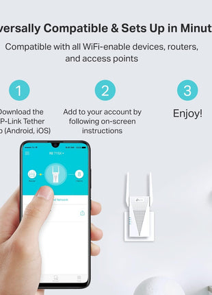 TP-Link AX3000 WiFi 6 Range Extender | PCMag Editor's Choice | Dual-Band Wireless Repeater w/Ethernet Port | Up to 2400 Sq. Ft., 64 Devices | Internet Signal Booster | APP Setup | EasyMesh (RE715X)
