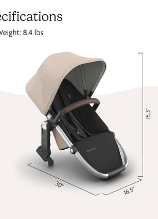 UPPAbaby RumbleSeat V3 Second Lower Seat - Fits Vista V2/V3 - Declan