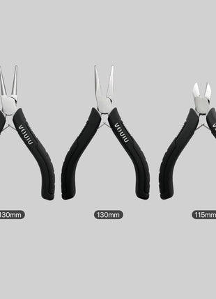 3-Piece Jewelry Pliers Set Jewelry Making Tools