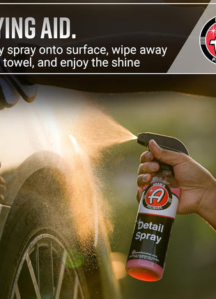 Adam's Detail Spray (16 fl. oz) - Quick Waterless Car Detailer | Polisher Clay Bar & Car Wax Booster | Adds Shine & Gloss Depth