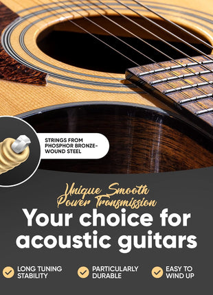 HAVENDI® Acoustic Guitar Strings Phosphor Bronze Coating I Premium Brilliant Sound Quality I Includes 3 Picks