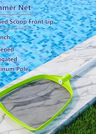 Sepetrel Pool Skimmer Net- Total Length 72 inches Rake with Pole,Accessories for Cleaning Inground/Above Ground Swimming Pool, Pond,Spa and Hot Tub Leaf Debris