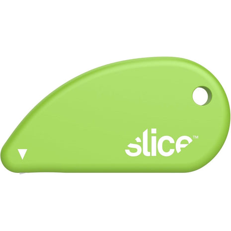 Slice 00100 Ceramic Blade Safety Cutter, Opens Clamshell Packaging, Coupon Cutter, Trim Photos, Scrapbooking, Fits Keychain, Green