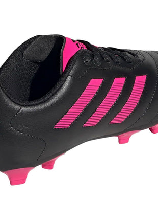 adidas Soccer Goletto VIII Firm Ground Cleats (Toddler/Little Kid/Big Kid) Black/Team Shock Pink 2/Black 1 Little Kid M