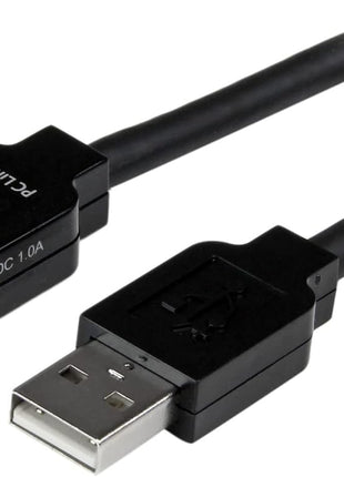 StarTech.com 10m USB 2.0 Active Extension Cable M/F - 10 meter USB 2.0 Repeater / Extender Cable USB A (M) to USB A (F) 10 m Black - 3 ft, TAA (USB2AAEXT10M)