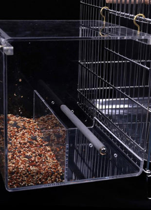 Window Bird Feeder Tray Large Size with Divider, Acrylic S