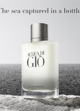 Armani Beauty Acqua di Giò Eau de Toilette - Fresh Aquatic Mens Cologne | Fragrance with Bergamot, Marine Notes & Cedarwood - Long Lasting Clean & Citrusy Mens Scent - Perfect for Everyday Wear