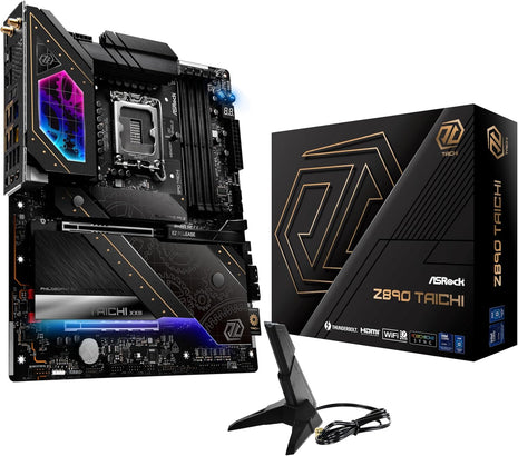 ASRock Z890 Taichi Intel Core Ultra LGA1851 RL-ILM DDR5 9600 MHz 256 GB ATX Motherboard Thunderbolt Wi-Fi 7 PCIe 5.0 M.2