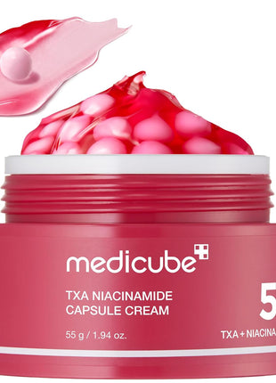 medicube Capsule Cream with Deep Vitamin C | Liposome Vitamin C Golden Capsule for Radiance & Firm-Looking Skin | Hydrating Glow Gel Texture | Korean Skincare, 1.94 oz