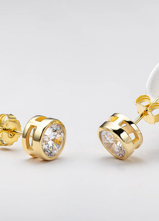 Orgrimmar 14K Gold Plated Earring Backs Yellow Ear Locking for Stud Ear Rings (3 Pairs)