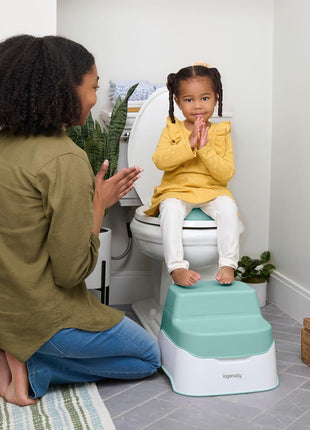 Ingenuity Prepare to Potty 3-in-1 System - Potty Training Toilet, Topper, Step Stool, Easy Setup, for Toddlers Ages 18 Months+