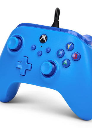 PowerA Wired Controller for Xbox Series X|S - blue, gamepad, video game/gaming controller, works with Xbox One, Officially Licensed