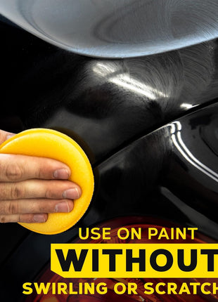 Meguiar's 4 inch Foam Applicator Pads, 4 Count - Ultra-Soft Hand Applicators with a Tight-Cell Foam Construction for a Smooth Application of Waxes, Polishes, Tire Dressing, Protectants and More, 4 Pack